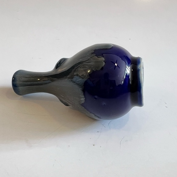 Vintage Ceramic Drip Glaze Pottery bud vase - Picture 2 of 4